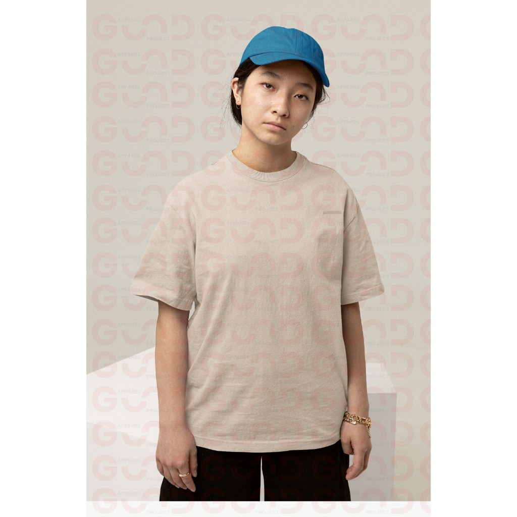 GOODAPP - KAOS POLOS OVERSIZE KHAKI WANITA