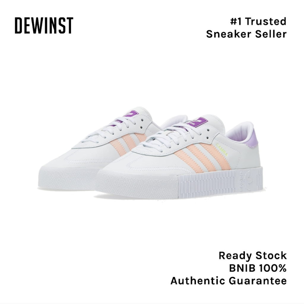 Adidas Sambarose White Pink Purple BNIB RESMI ORIGINAL