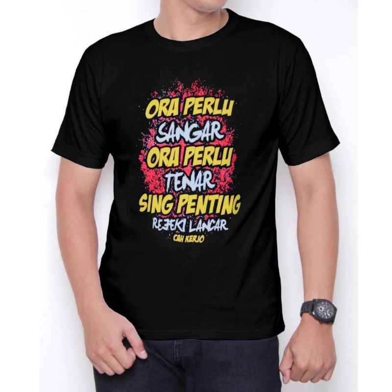 Kaos kata-kata /kaos pria wanita unisex / kaos kata-kata jawa