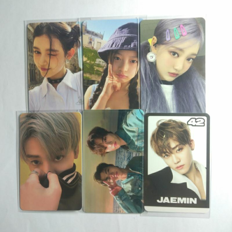 wts jaemin bnw chenle nct dream danielle wink hanni bucket hat new jeans ningning jepit aespa