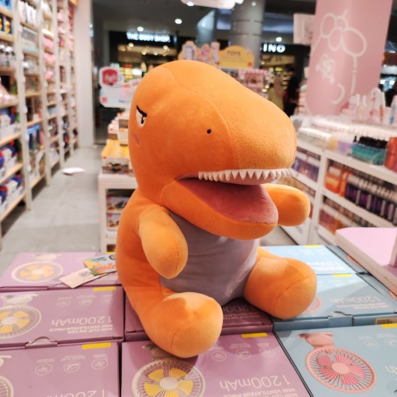 Miniso Boneka Dinosaurus Tyrannosaurus Series Plush Toys(Orange)