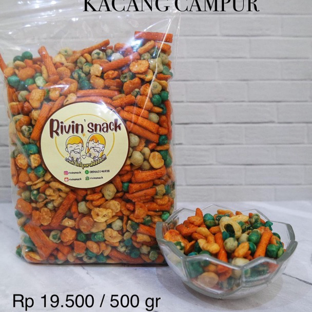 

ORIGINAL% KACANG CAMPUR/ MIX NUT 500gr Pakai Plastik Klip 0.5 KG