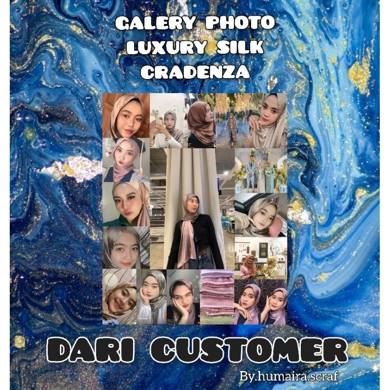 Awet Original Pashmina SilkCradenza Silk Pashmina Satin SilkHijab Trend MalaysianSilk Premium Best