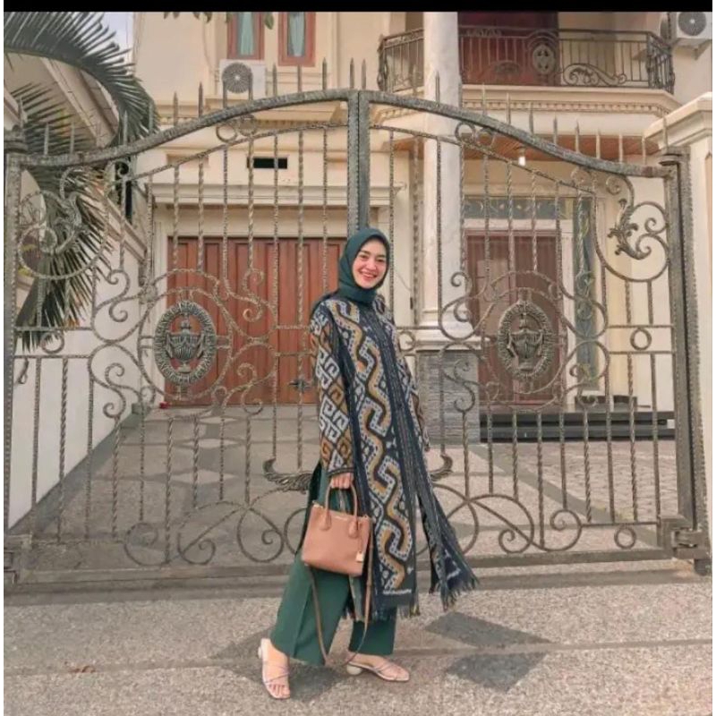 LONG OUTER TENUN ETNIK WANITA TERBARU
