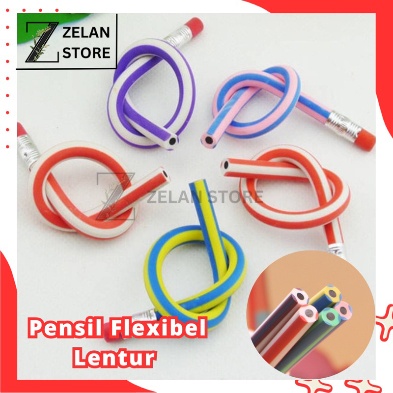 

Pensil Flexsible Lentur Pensil Gulung Unik Lucu