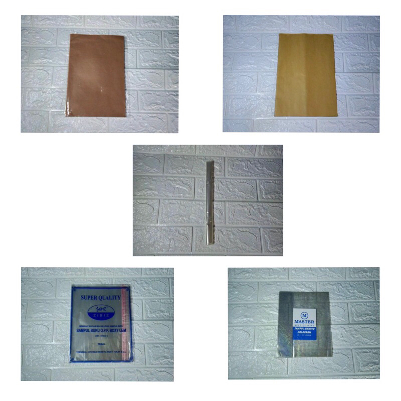 

PAKET SAMPUL PLASTIK DAN SAMPUL KERTAS BUKU UKURAN BESAR