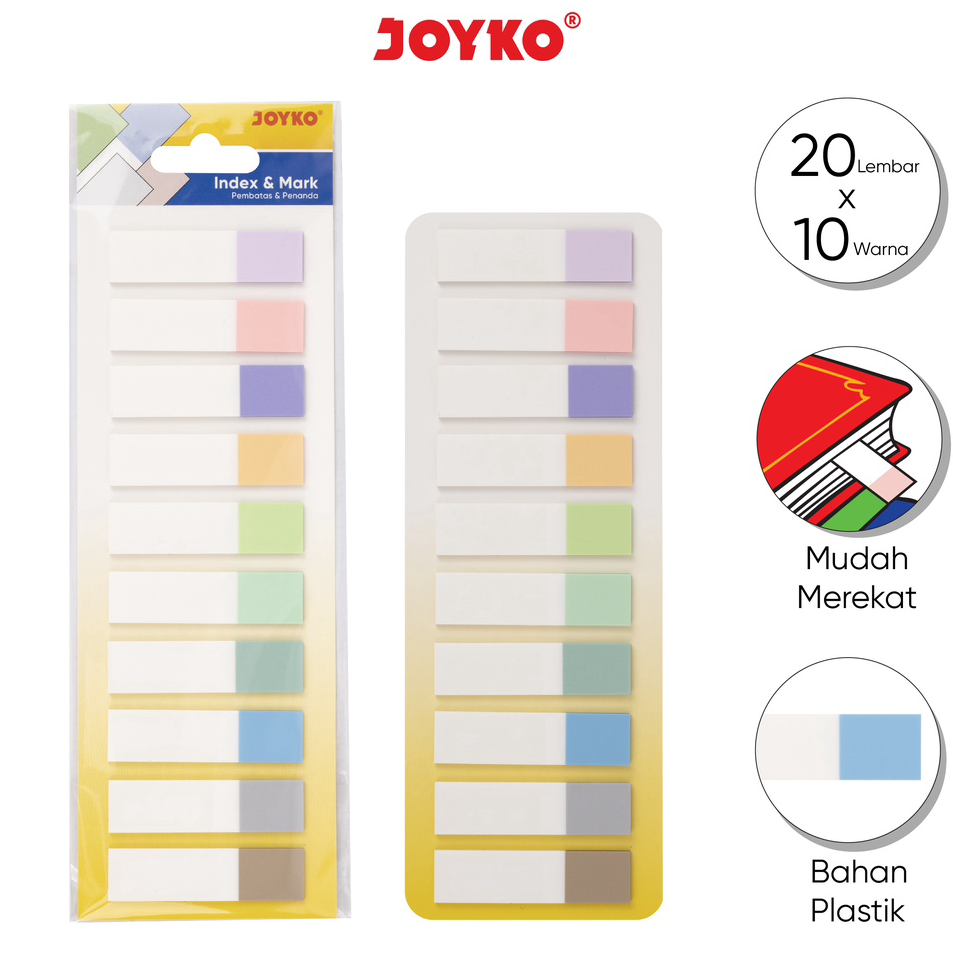 

➥❇❋ Index Mark Penanda Pembatas Joyko IM-61 Plastik