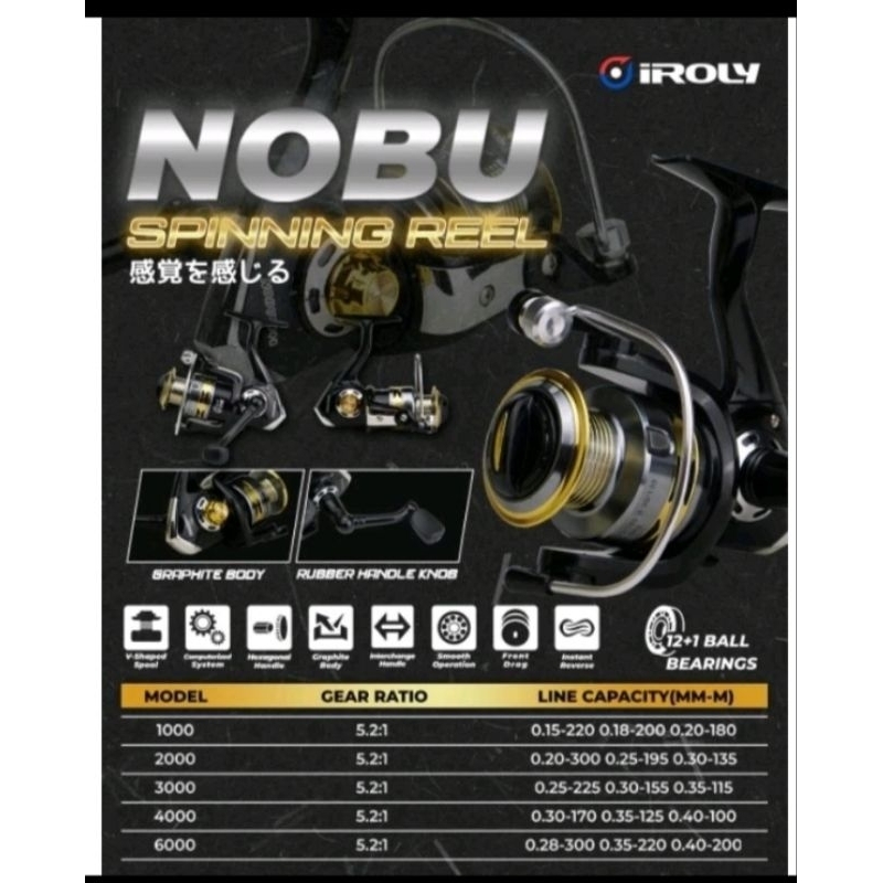 Reel Iroly Nobu 1000/2000/3000/4000/6000