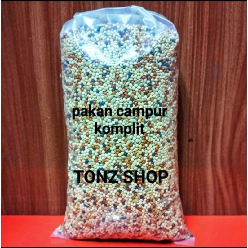PAKAN  MILET CAMPUR KOMPLIT UNTUK BURUNG PERKUTUT,LOVEBIRD,PARKIT,KENARI DLL BIJI BIJIAN BERSIH