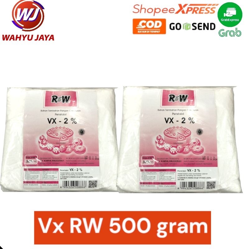 

VX RW bahan tambahan pangan campuran penstabil 500 gram