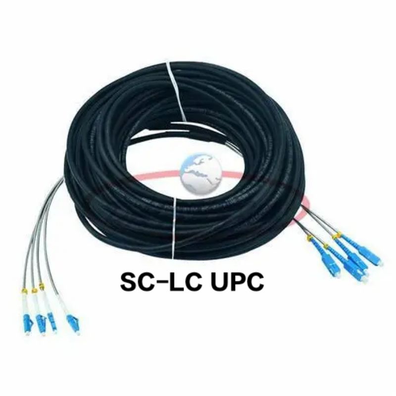 precon 4core sc/upc Lc/upc singlemode 250 meter 3seling kabel gepeng