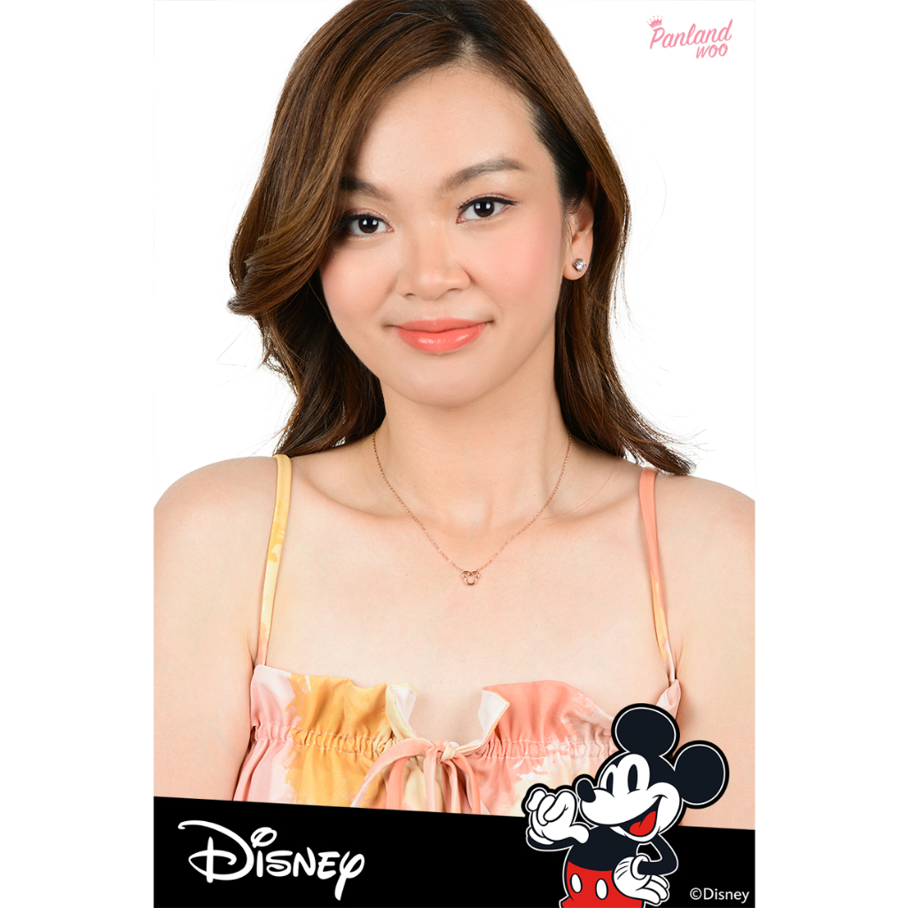Panlandwoo - Mickey &amp; Minnie Mouse Collection - Kalung Titanium Wanita Melinda Adjustable