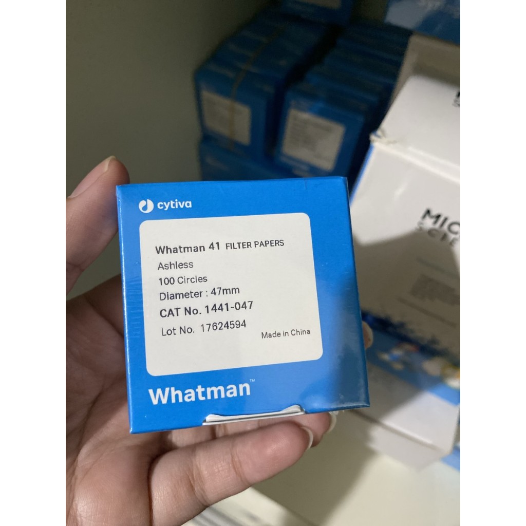 Whatman 41 Filter Papers Ashless Diameter 47 mm 1441-047 isi 100/pack