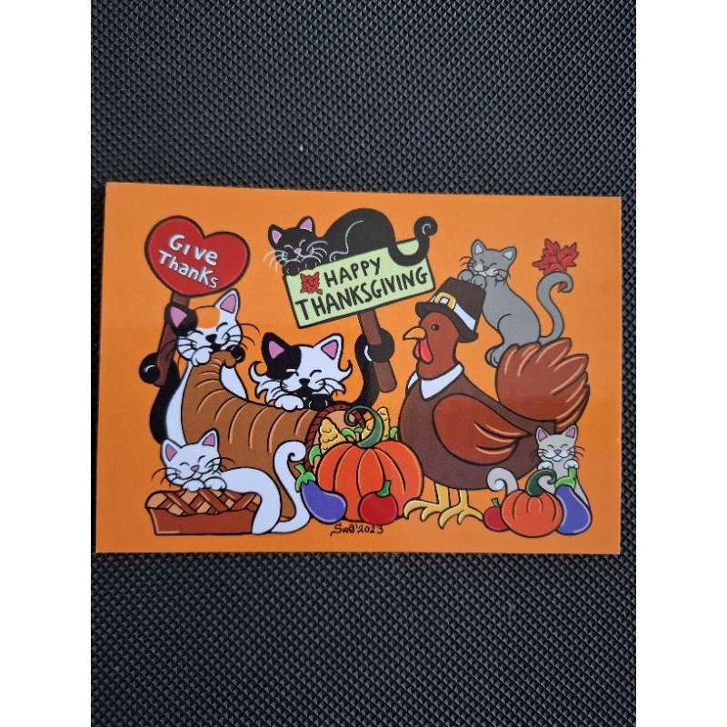 

kartu pos kucing titina/titina cat postcard