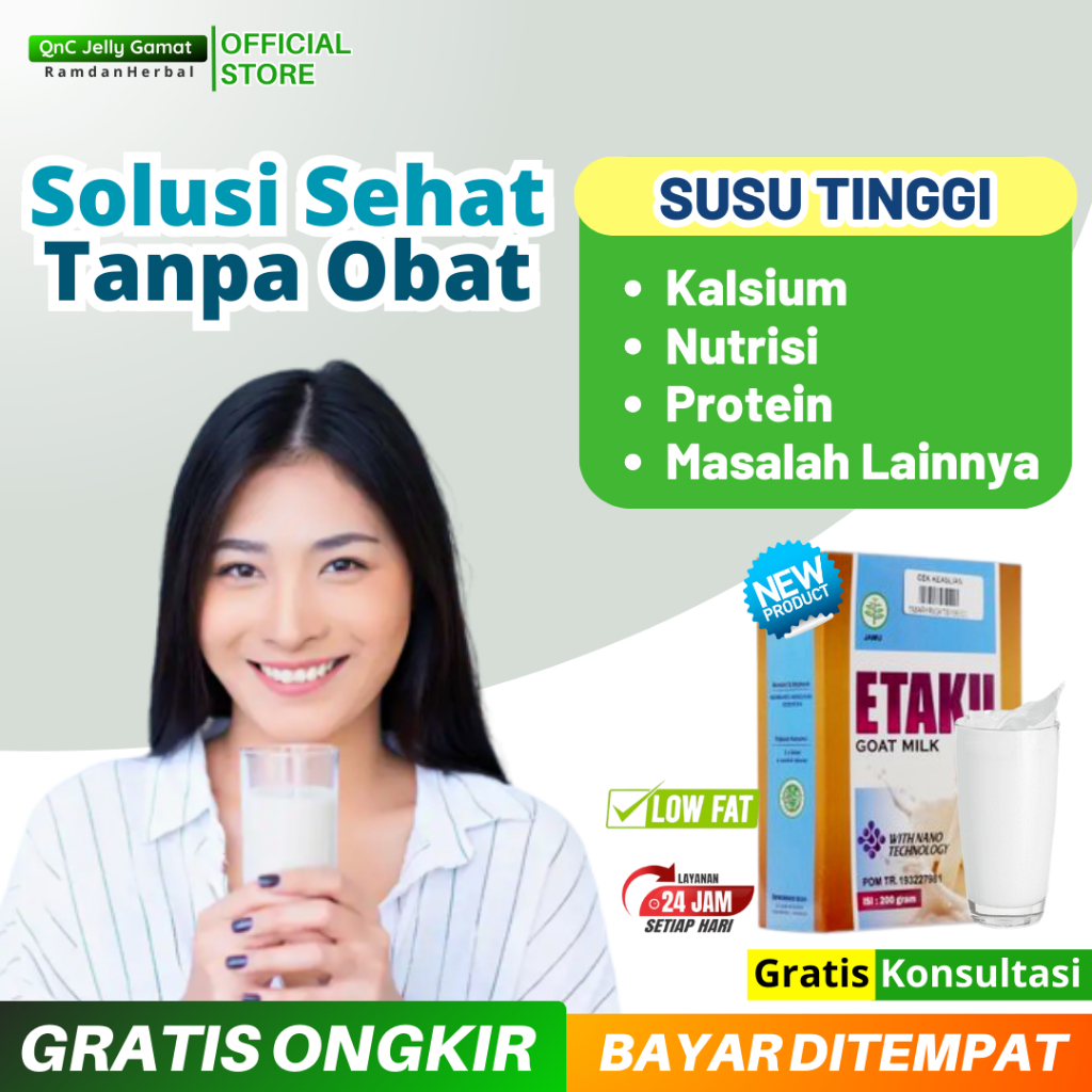 

Susu Penambah Nutrisi Anak Dewasa Remaja Lansia Etaku Goat Milk Susu Kambing Bubu Etawa