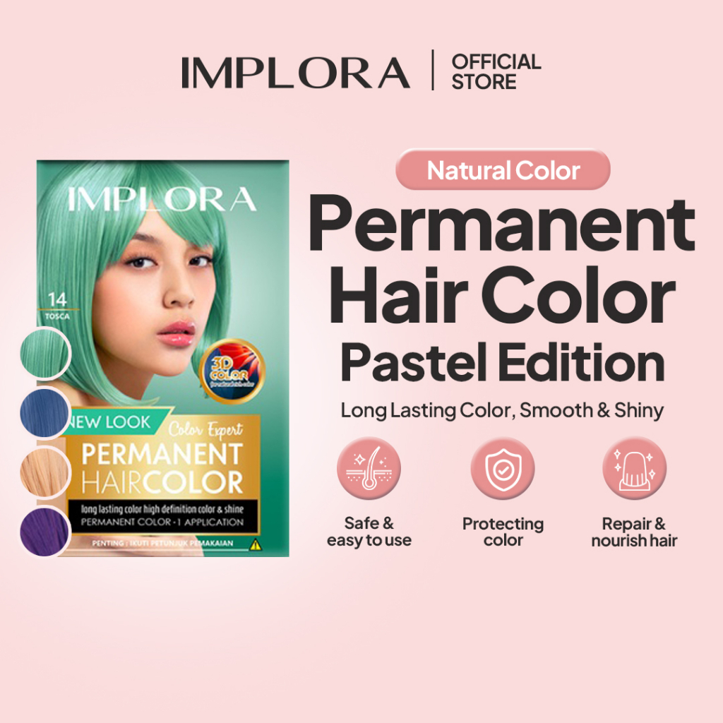 Implora New Permanent Hair Color / Pewarna / Cat / Semir Rambut