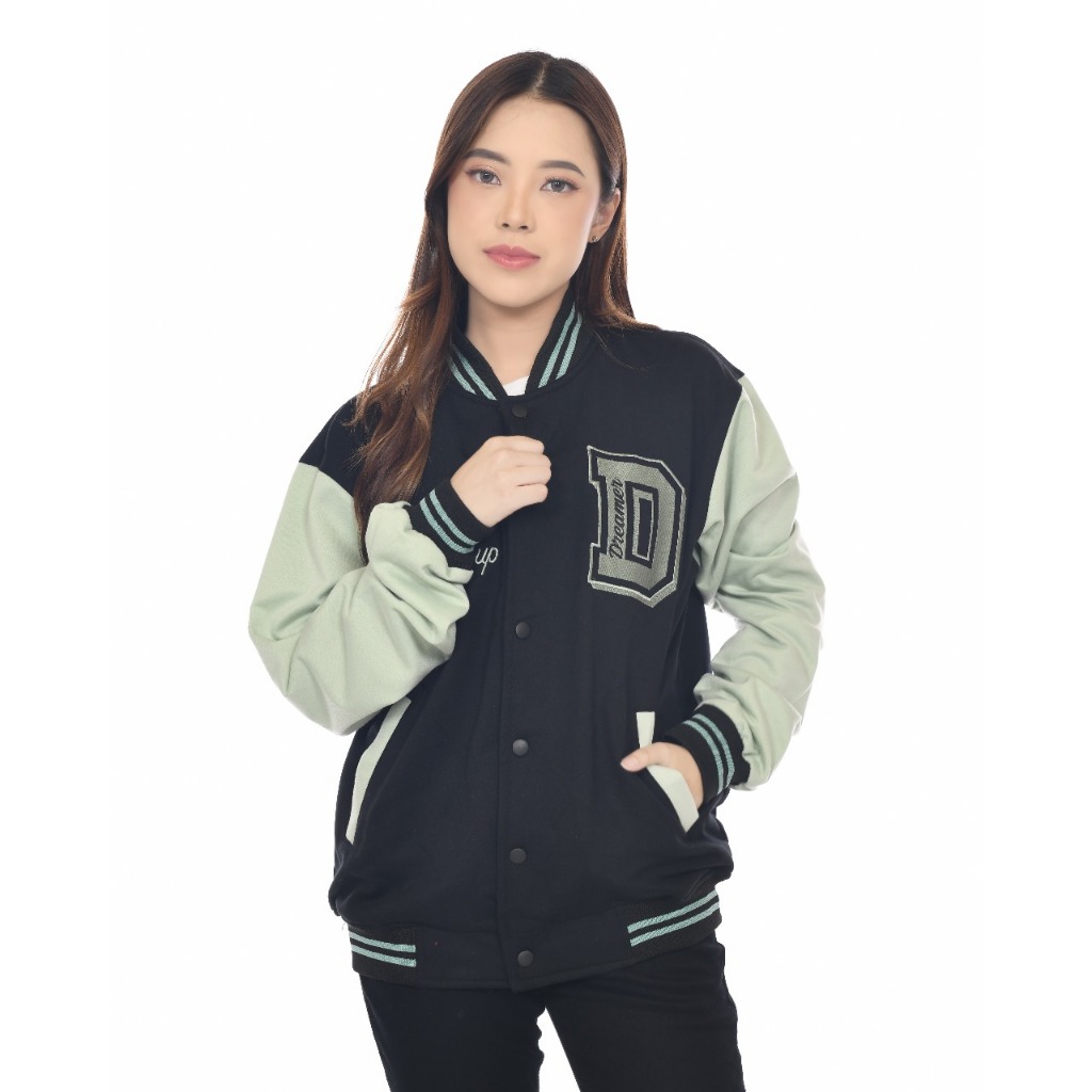 Dhozen Jaket Varsity Dreamer Fleece One Layer A469