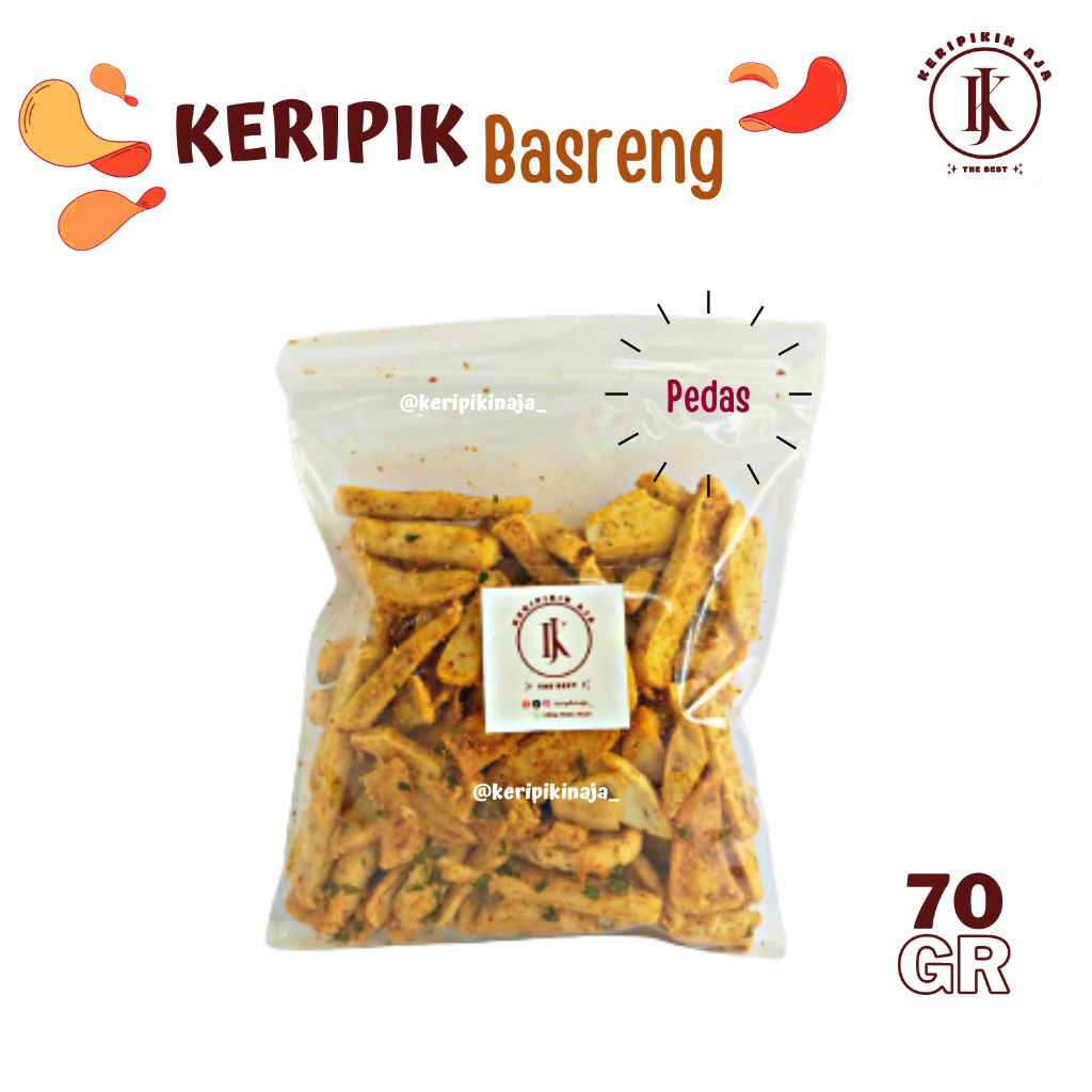 

Keripik Basreng Pedas dan Asin (Original) Daun Jeruk
