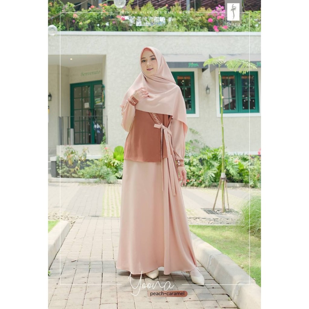 Gamis Vest | Gamis Terbaru Kekinian | Gamis Premium | Kyana Gamis Family Of Jannah