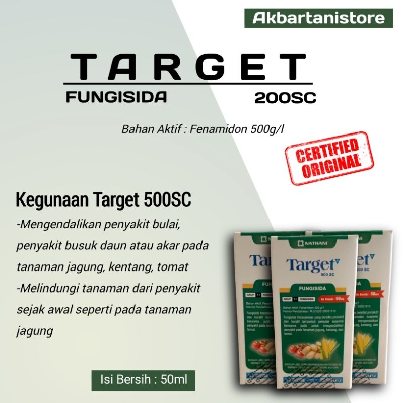 Fungisida Target 500 SC - 50ml Obat Bulai Tanaman Jagung