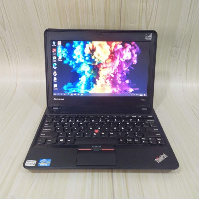 Laptop Lenovo Thinkpad X131E RAM 4gb 128gb SSD + 32gb - Windows 10 pro siap pakai