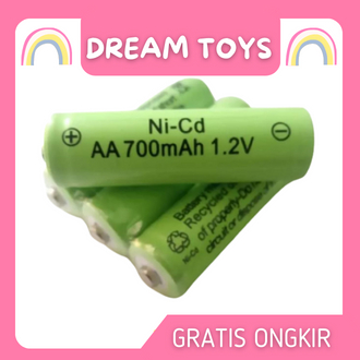Battery Rechargeable AA 700 MAh Baterai AA Baterai Charge Rechargeable Batre Charge AA Baterai Mobil