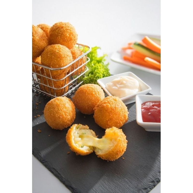 

cimol keju / cimol keju mozarella / cili oil