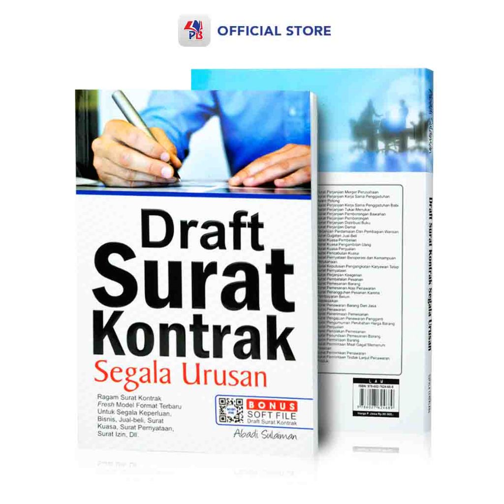 Buku Hukum / Draft Surat Kontrak Segala Urusan ( Bonus Soft File ) / CV SOLUSI DISTRIBUSI - CS