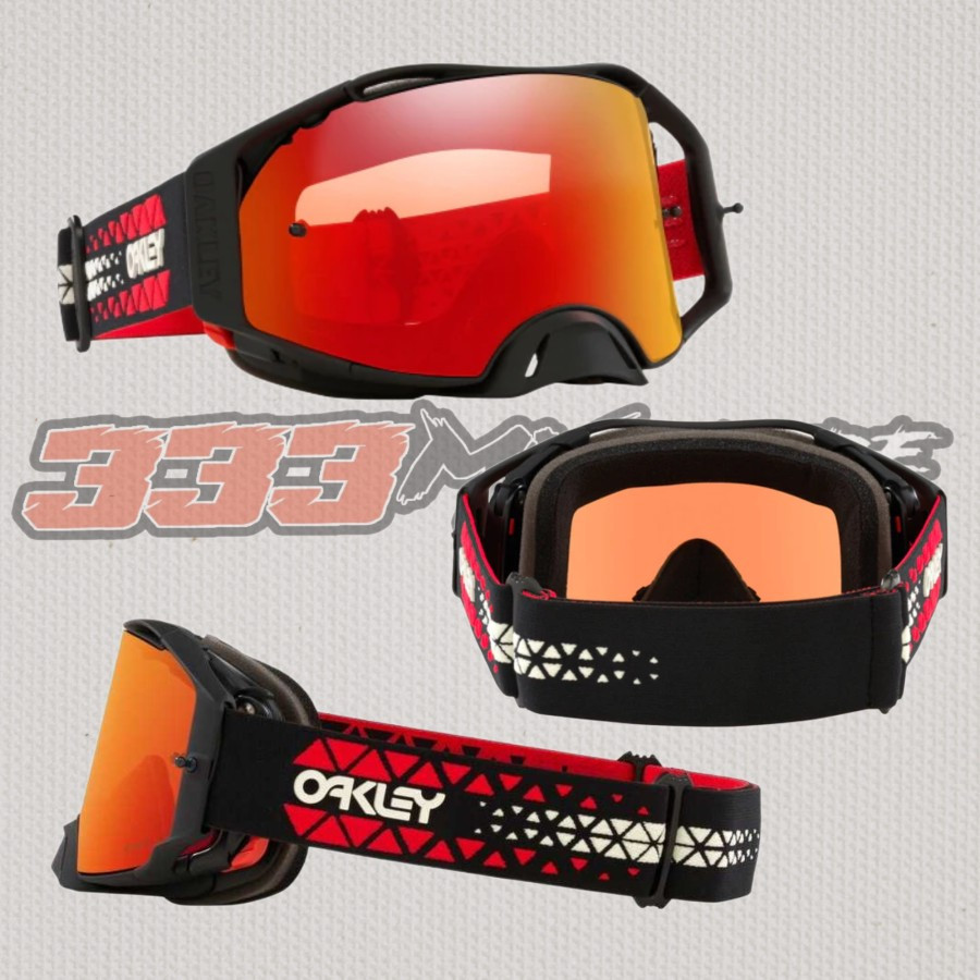 OAKLEY AIRBRAKE TORCH BLACK RED GOGGLE CROSS OAKLEY AIRBRAKE TORCH RED