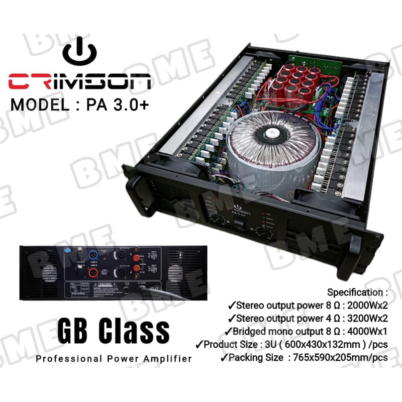 POWER AMPLIFIER CRIMSON PA 3.0+/ PA3.0+/ PA-3.0 + ORIGINAL PRODUCT
