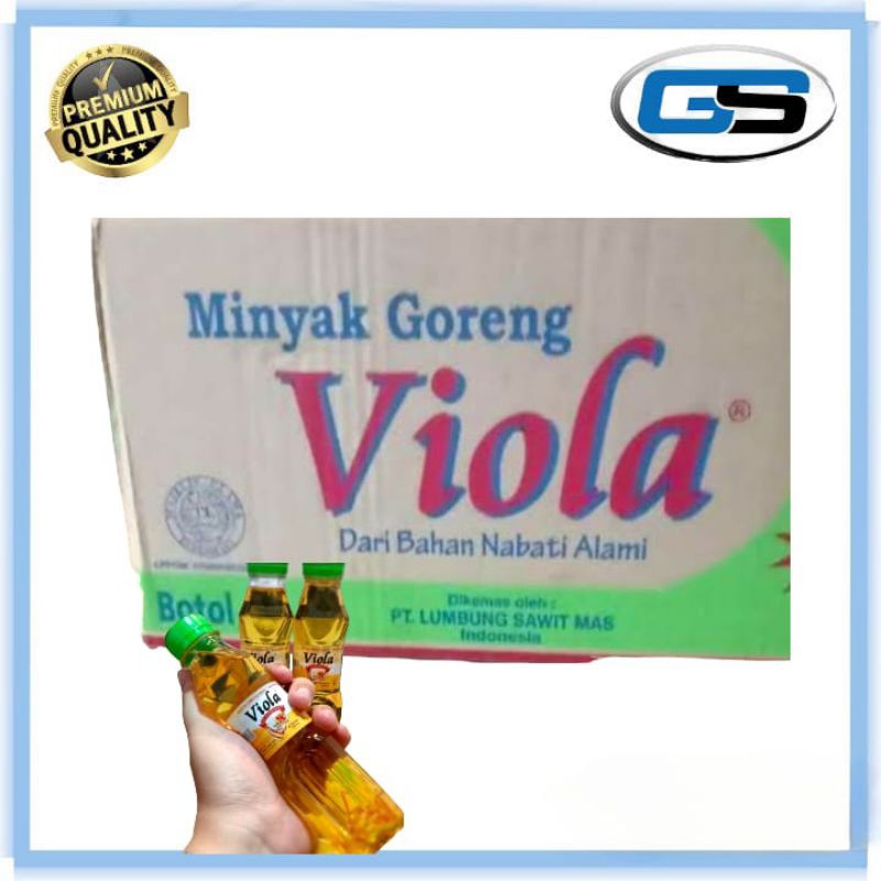 

MINYAK GORENG VIOLA 250ML 1 DUS ISI 48 BOTOL