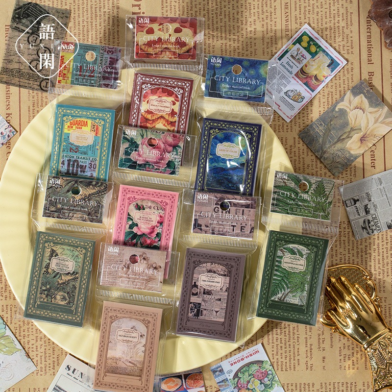 

04 100Pcs Scrapbook Deco Paper DIY Planner BuJo Kertas Decor Journal / Kertas Dekorasi Planner Hiasan