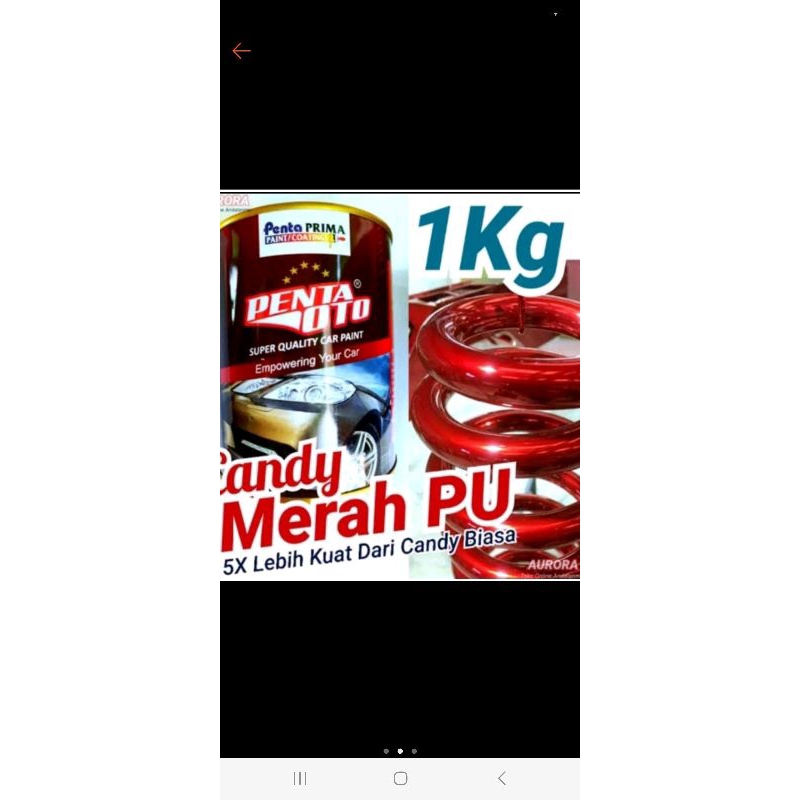 Cat Pu Candytone Penta Oto Red 030 / Cat Pu Dsar Silver