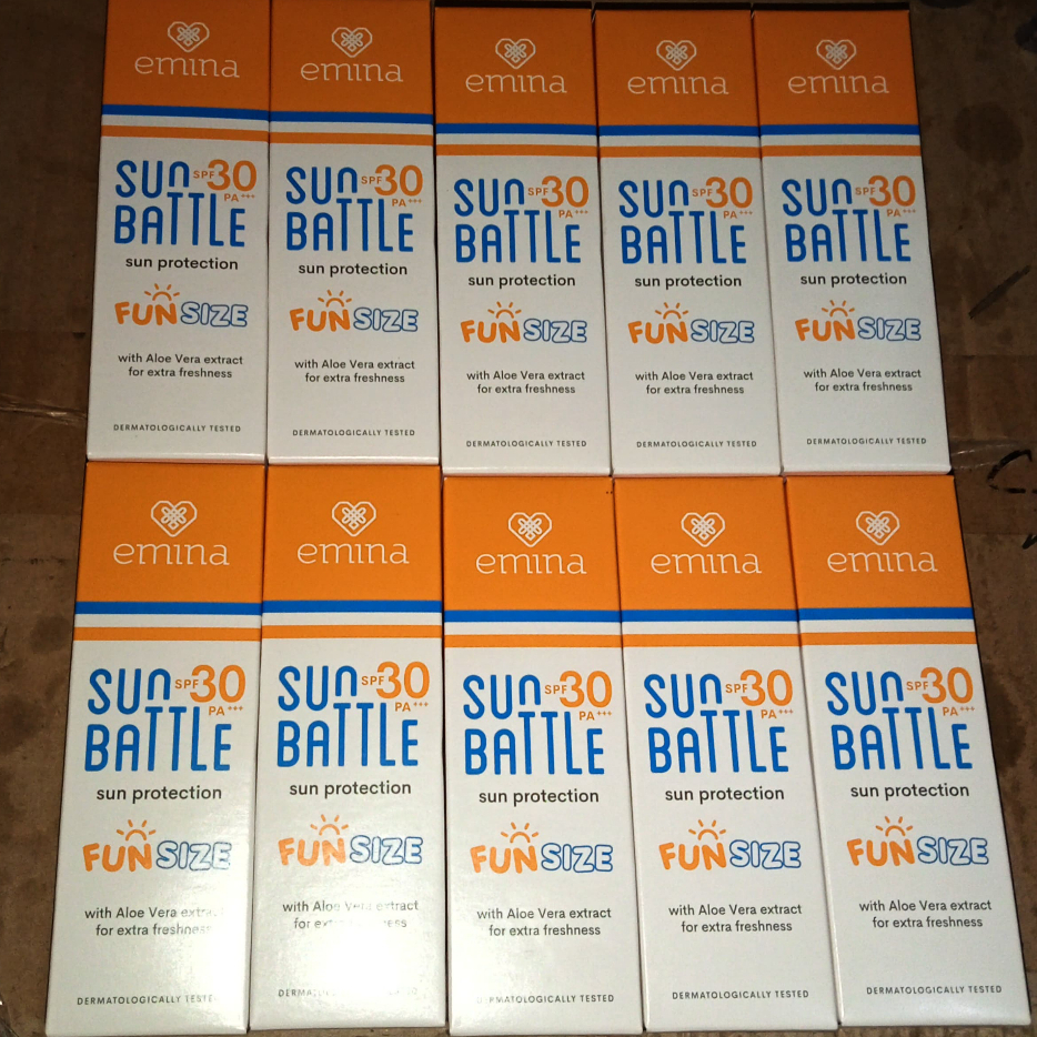 [Paket Usaha isi 10] Emina Sun Battle Fun Size SPF 30 23ml