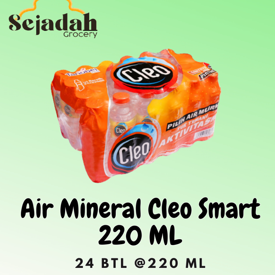 

SQJG7024 COD Cleo Botol Kecil Smart 220 ML (24) GOJEK ONLY