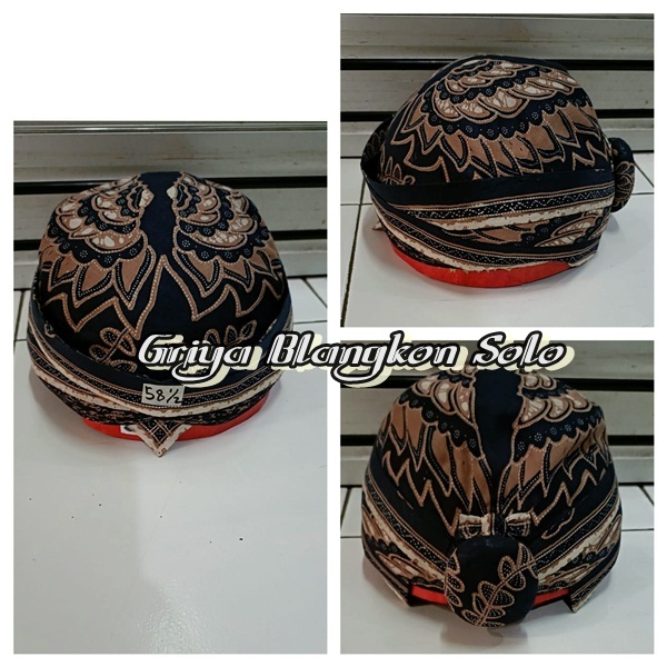 Blangkon Solo Alusan Bisa Dilipat Dan Dicuci Bahan Full Batik