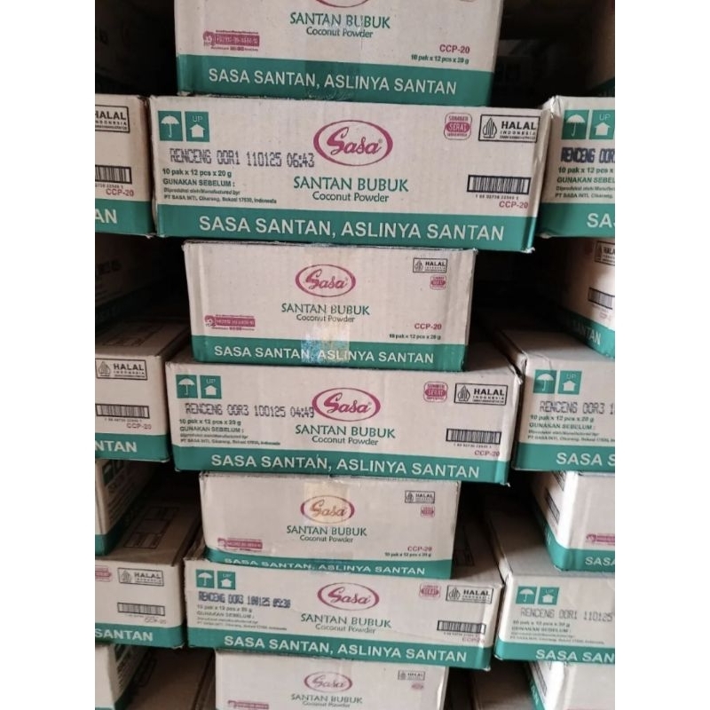 

Sasa santan bubuk renceng per dus 20gr × 120pcs