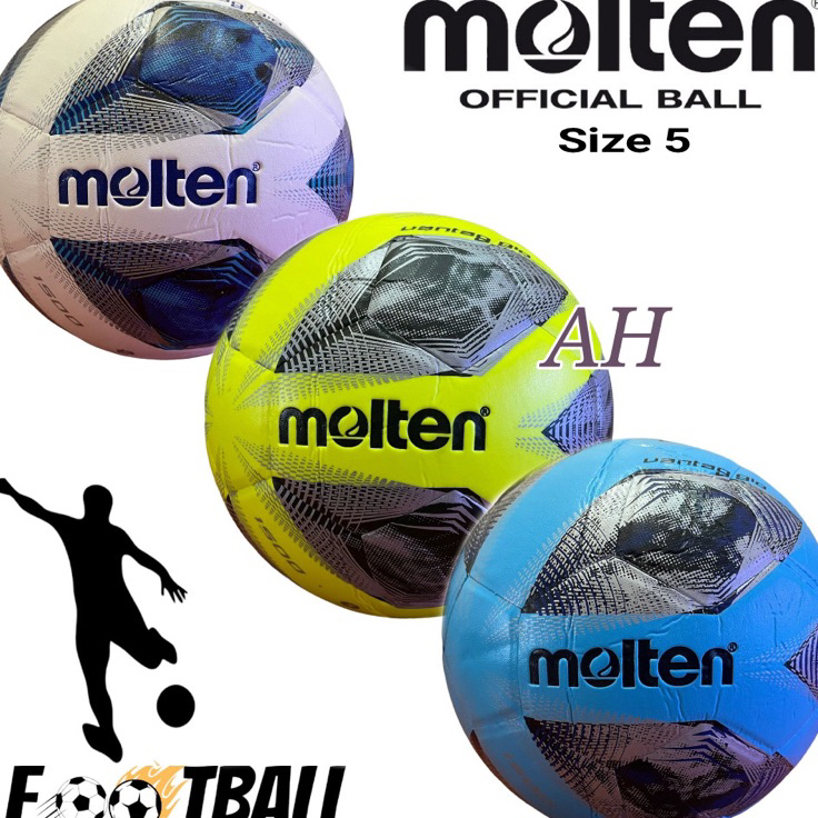 ➦➮✶✺ Bola Kaki / Sepak Bola Size 5 Molten F1500 Press PVC
