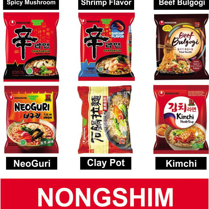 

PWTL3883 【Penjualan Terbaik】COD NONGSHIM SHIN RAMYUN PROMO HALAL 6 Variant Rasa 120gram