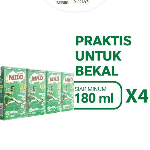 

HPFM1438 STAR Nestle Milo ACTIV-GO Susu UHT Coklat 4 x 180 mL