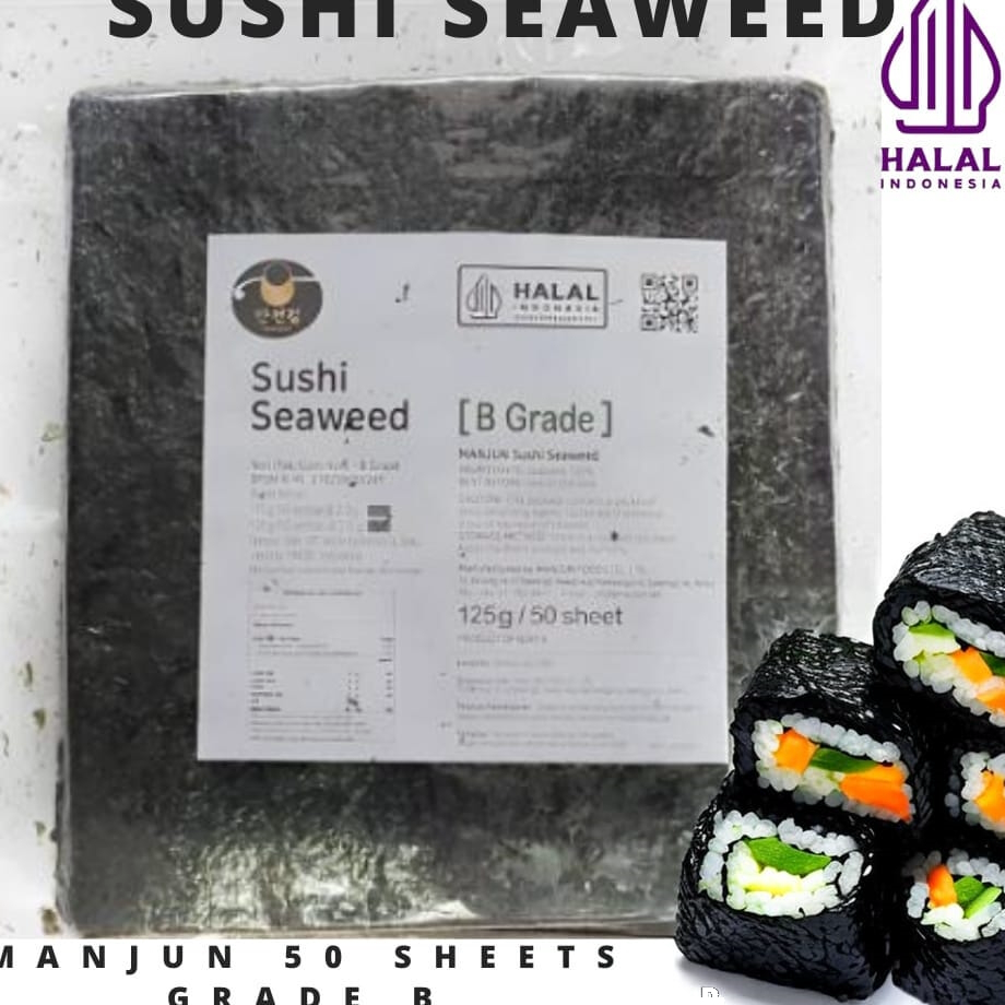 

YRWP0434 5.5 COD Manjun Yaki Sushi Nori 50 Lembar
