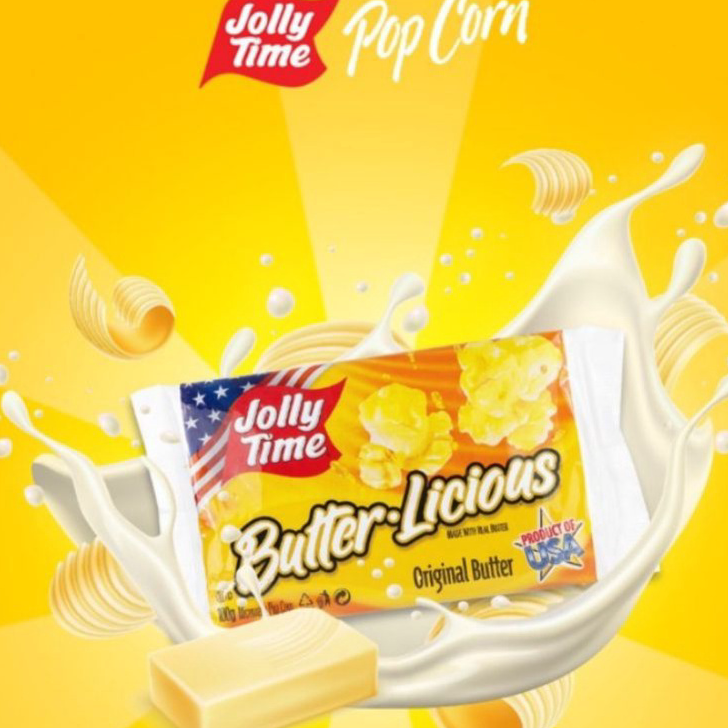 

ZCDT4223 [PROMO SALE!!!] Popcorn Jolly Time Butter Licious / Pop Corn rasa Mentega