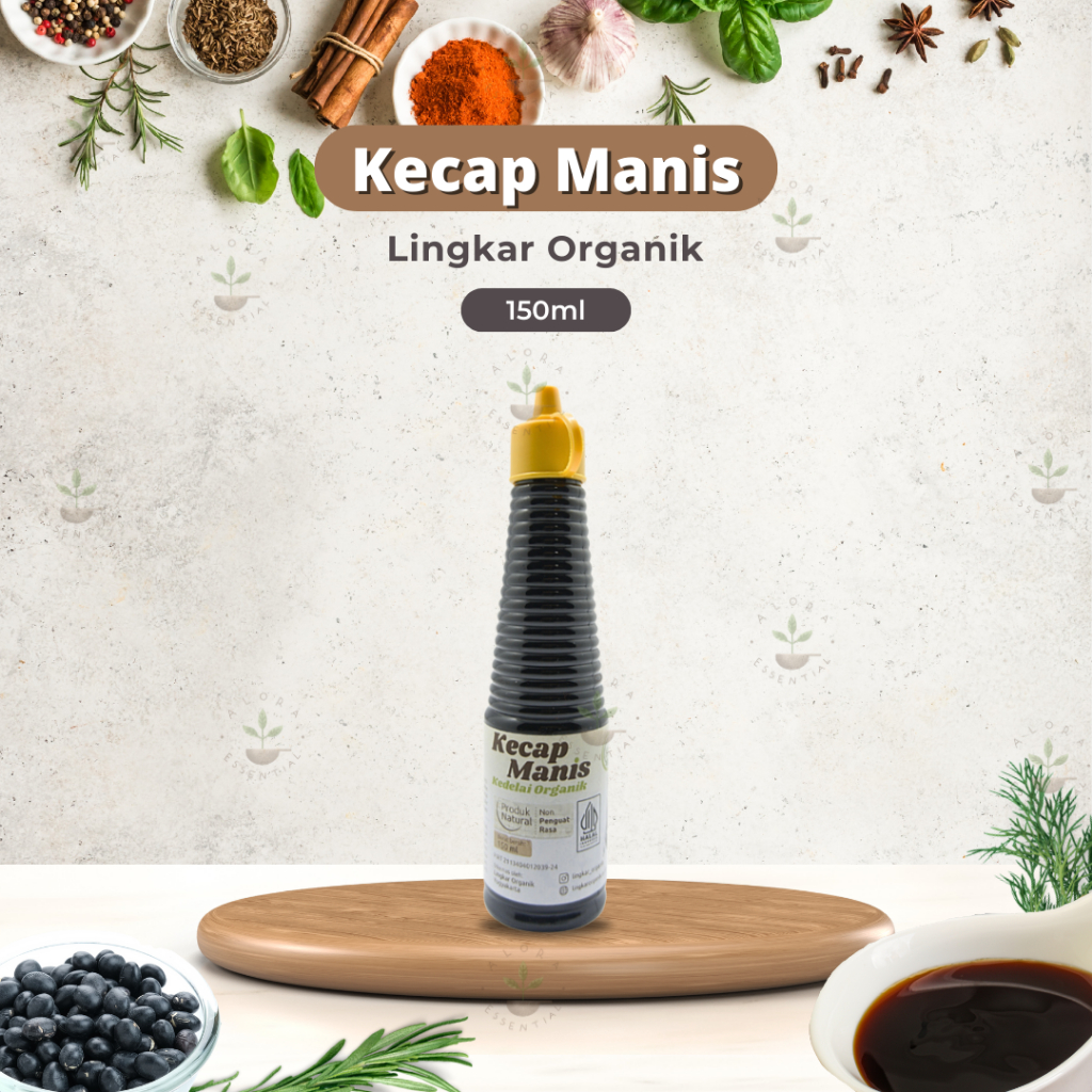 

Lingkar Organik Kecap Manis Organik 150ml - Non GMO - Non MSG