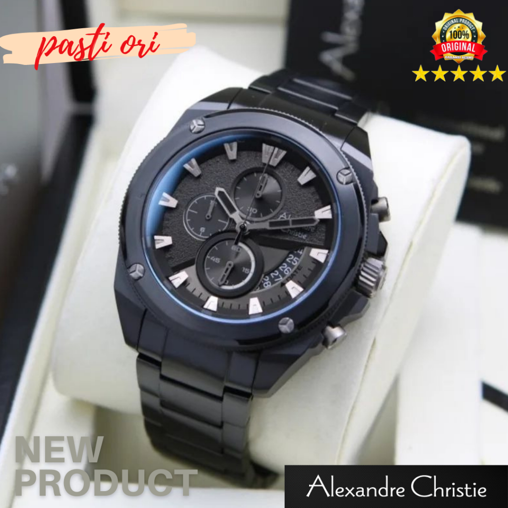 Jam tangan alexandre christie pria original ac 6648 ac 6669 original bergaransi resmi 1tahun