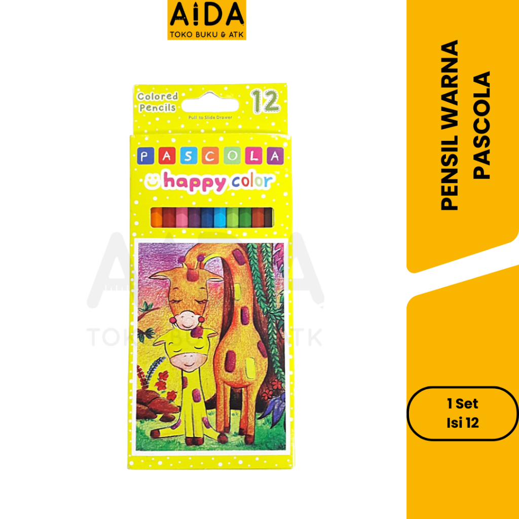 

Pensil Warna PASCOLA isi 12 Warna