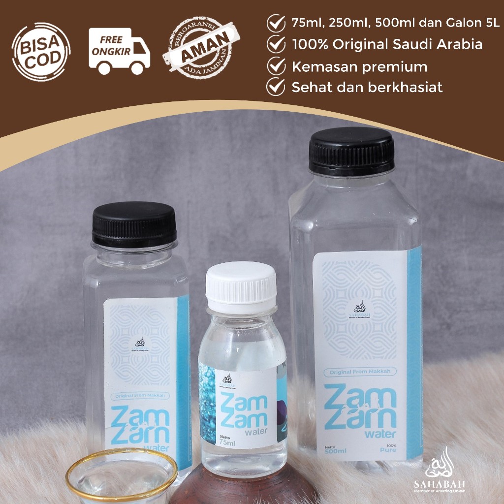 

Air zamzam asli 100% 500ml 250ml Zam Zam Water Original Oleh Oleh Haji Umrah