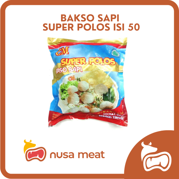 

Bakso Sapi Cimanggis Super Polos Isi 50 Butir