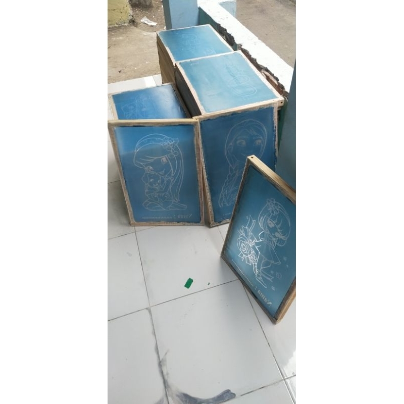 

Screen Sablon 33*50 cm siap pakai