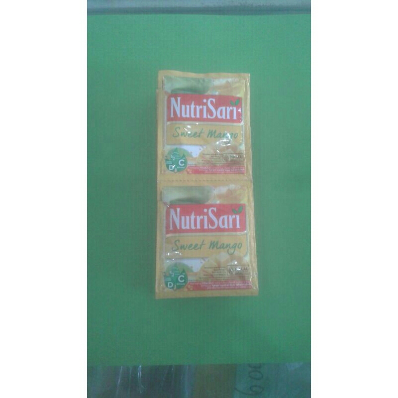 

Nutrisari rasa Sweet mango 1 Renteng Isi 10 pcs
