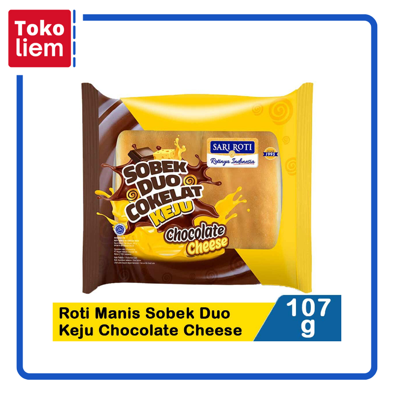 

Sari Roti Roti Manis Sobek Duo Cokelat Keju 107G